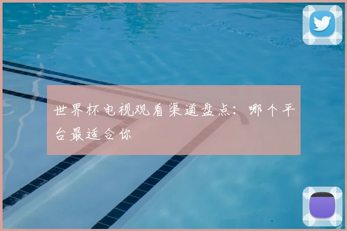 世界杯电视观看渠道盘点：哪个平台最适合你